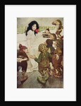 Illustration of the Dwarfs Discovering Snow White by Jessie Willcox Smith
