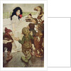 Illustration of the Dwarfs Discovering Snow White by Jessie Willcox Smith