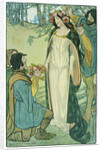 Illustration Depicting Clorinda as a Bride by Lucy Fitch Perkins