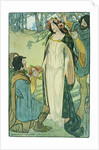 Illustration Depicting Clorinda as a Bride by Lucy Fitch Perkins