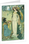Illustration Depicting Clorinda as a Bride by Lucy Fitch Perkins