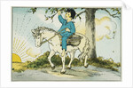 Book Illustration Depicting a Boy Riding a Pony by Pauline Batchelder Adams