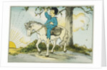 Book Illustration Depicting a Boy Riding a Pony by Pauline Batchelder Adams