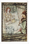 Illustration Depicting Prince Philip Waking Sleeping Beauty by Arthur Rackham