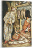 Illustration Depicting Santa Claus Delivering Gifts by Arthur Rackham