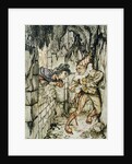 Illustration Depicting Fortunado and Montresor by Arthur Rackham
