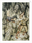 Illustration Depicting Fortunado and Montresor by Arthur Rackham