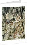 Illustration Depicting Fortunado and Montresor by Arthur Rackham