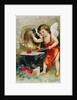 To My Valentine Postcard with Cupid at a Forge by Anonymous