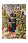 The Abbot of Saint Maries Taken by Robin Hood Book Illustration by Walter Crane