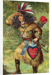 Will He Come? Valentine Postcard by Anonymous