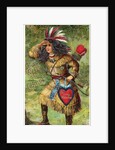 Will He Come? Valentine Postcard by Anonymous