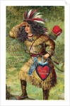 Will He Come? Valentine Postcard by Anonymous
