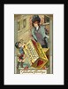 Valentine Greetings Postcard with Cupid's Crate of Hearts by Anonymous