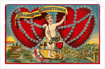 Valentine Greetings Postcard by Anonymous