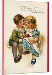 Little Darlings Valentine Postcard by Anonymous