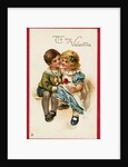 Little Darlings Valentine Postcard by Anonymous