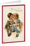 Little Darlings Valentine Postcard by Anonymous