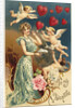 To My Valentine Postcard with Flying Cupids by Anonymous