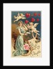 To My Valentine Postcard with Flying Cupids by Anonymous