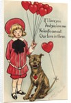 If I Love You Valentine Postcard by Richard Felton Outcault