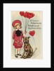 If I Love You Valentine Postcard by Richard Felton Outcault