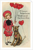 If I Love You Valentine Postcard by Richard Felton Outcault
