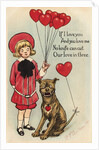 If I Love You Valentine Postcard by Richard Felton Outcault