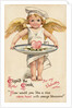 Cupid the Cook Postcard by Anonymous