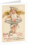 Cupid the Cook Postcard by Anonymous