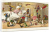 Postcard of Toys Waking a Little Girl by Pauli Ebner