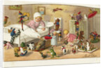 Postcard of Toys Waking a Little Girl by Pauli Ebner