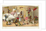 Postcard of Toys Waking a Little Girl by Pauli Ebner