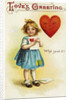 Love's Greeting Postcard by Anonymous