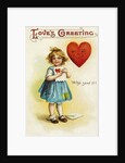 Love's Greeting Postcard by Anonymous