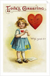 Love's Greeting Postcard by Anonymous