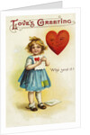 Love's Greeting Postcard by Anonymous