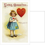 Love's Greeting Postcard by Anonymous