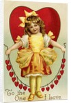 To the One I Love Postcard by Anonymous