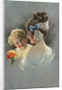 Postcard of Mother Holding Daughter by Anonymous