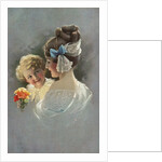 Postcard of Mother Holding Daughter by Anonymous