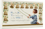 May the New Year Bells Ring in for You 365 Happy and Successful Days Postcard by Anonymous