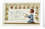 May the New Year Bells Ring in for You 365 Happy and Successful Days Postcard by Anonymous