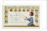 May the New Year Bells Ring in for You 365 Happy and Successful Days Postcard by Anonymous