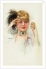 Postcard of a Young Woman by Lotte Usabal
