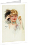 Postcard of a Young Woman by Lotte Usabal