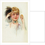 Postcard of a Young Woman by Lotte Usabal