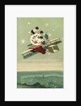 Postcard of Boys Dusting the Man on the Moon by Anonymous