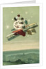 Postcard of Boys Dusting the Man on the Moon by Anonymous
