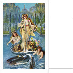 Postcard of Alaska-Yukon-Pacific Allegorical Painting by C.A. Holland